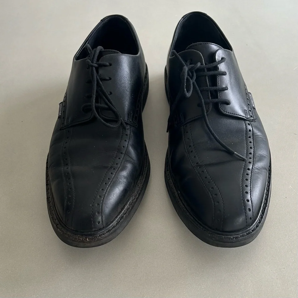Mephisto  Mens Goodyear Belt Classic Black Leather Oxfords,   Size 9 - Picture 10 of 12